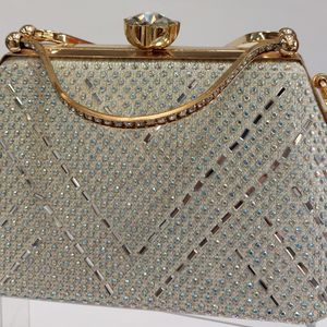 خرید انلاین کیف زنانه مجلسی نگین دار