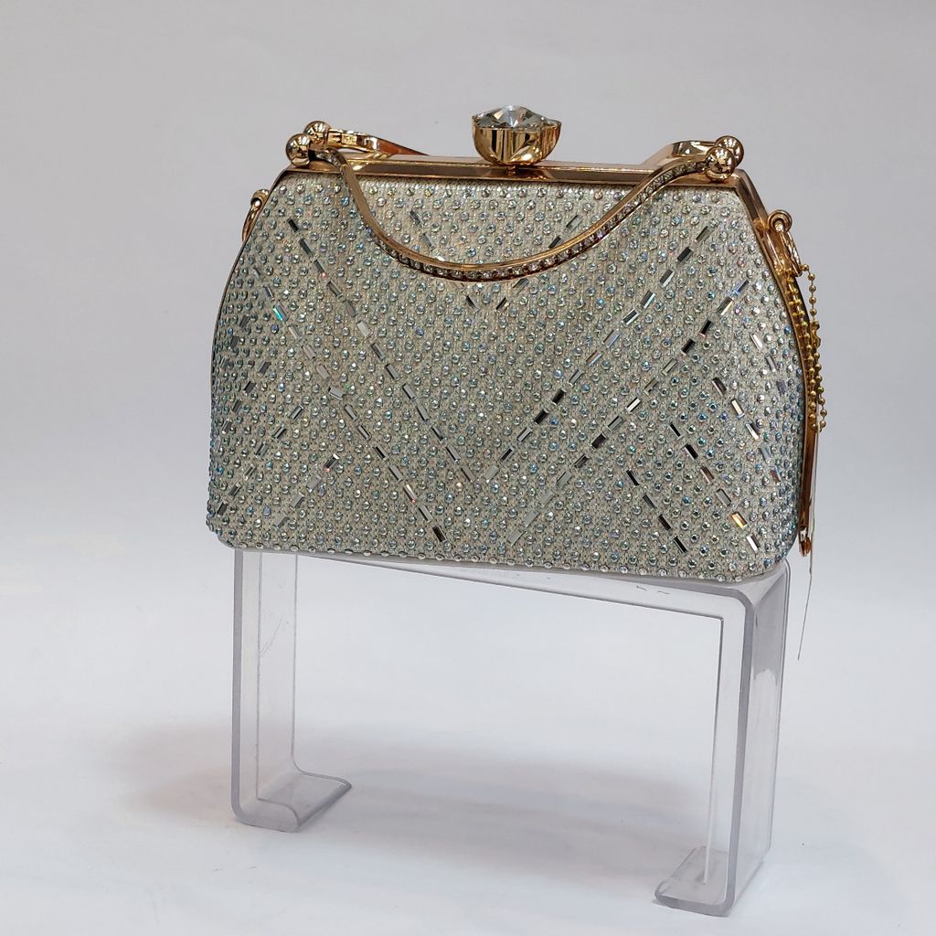 خرید آنلاین کیف زنانه مجلسی نگین دار