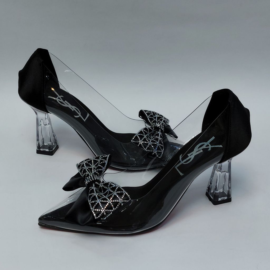 خرید انلاین کفش مجلسی زنانه پاشنه بلند طلقی پاپیونی