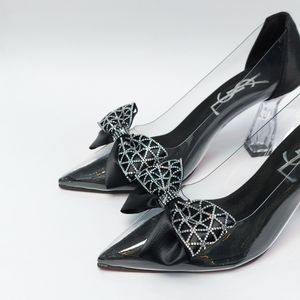 خرید آنلاین کفش مجلسی زنانه پاشنه بلند طلقی پاپیونی