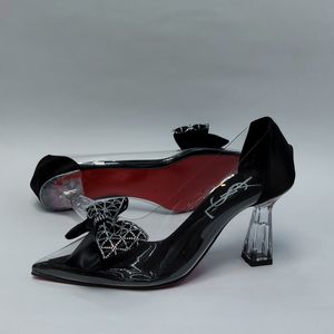 خرید اینترنتی کفش مجلسی زنانه پاشنه بلند طلقی پاپیونی