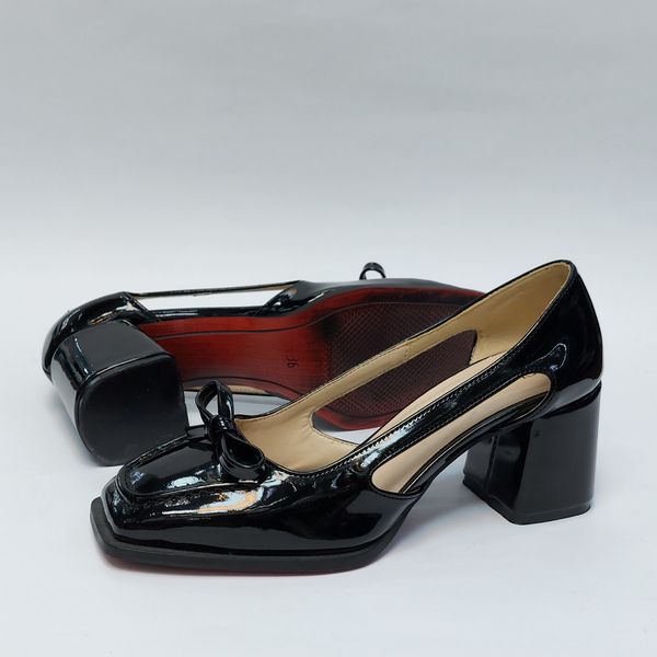 کالج زنانه پاپیونی پاشنه دار مشکی