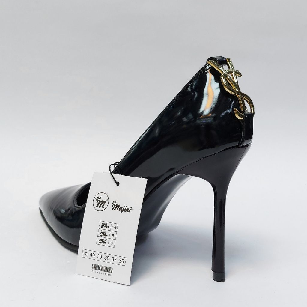 قیمت کفش زنانه مجلسی پاشنه بلند طرح جدید YSL مشکی