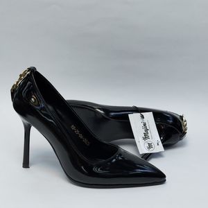 خرید انلاین کفش زنانه مجلسی پاشنه بلند طرح جدید YSL مشکی