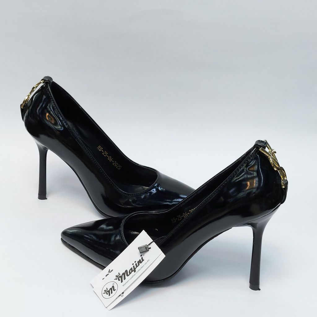 قیمت کفش زنانه مجلسی پاشنه بلند طرح جدید YSL مشکی