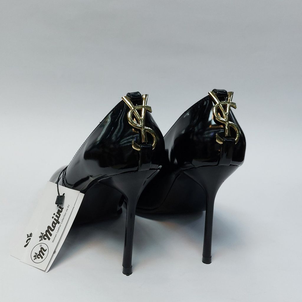 خرید آنلاین کفش زنانه مجلسی پاشنه بلند طرح جدید YSL مشکی
