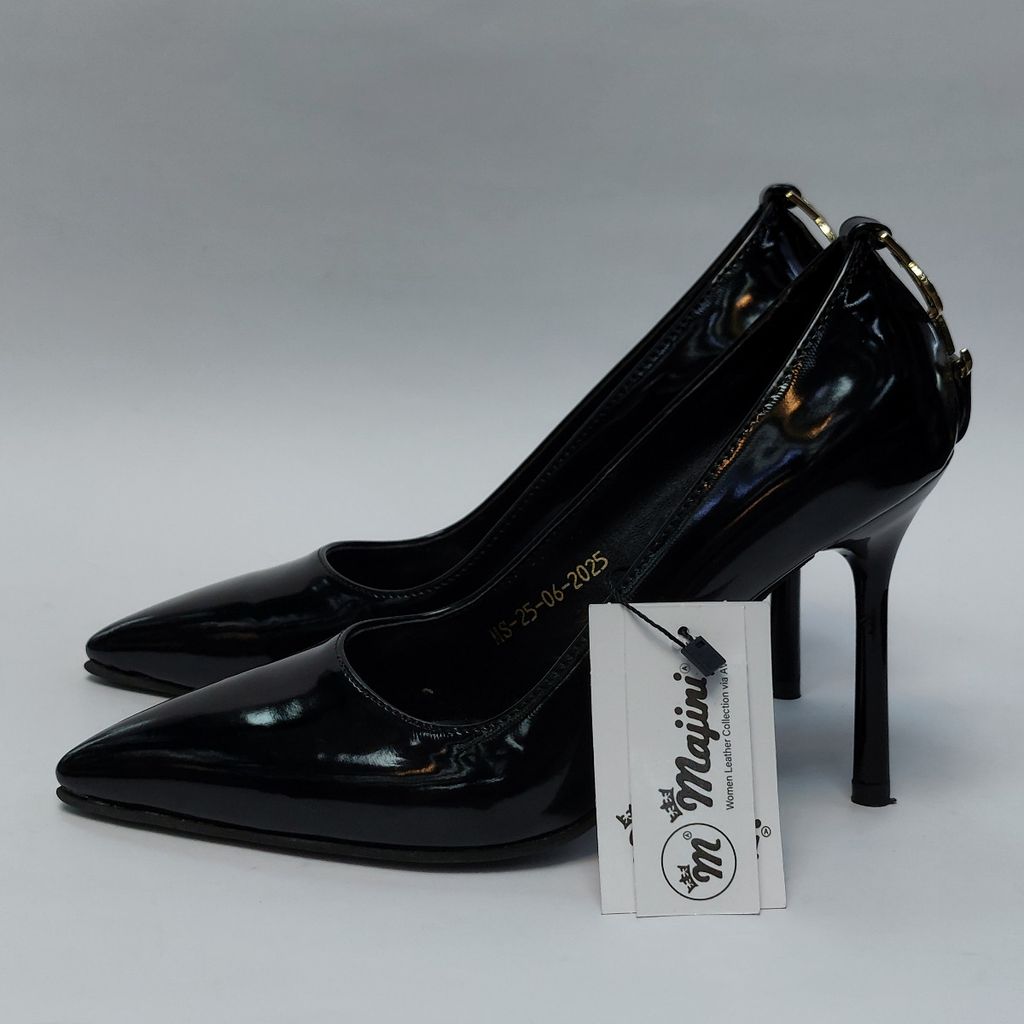 خرید اینترنتی کفش زنانه مجلسی پاشنه بلند طرح جدید YSL مشکی