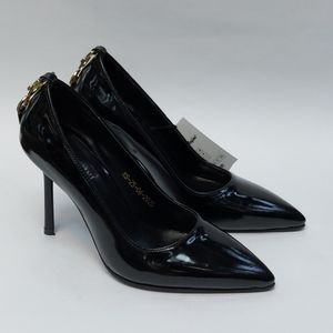 فروش اینترنتی کفش زنانه مجلسی پاشنه بلند طرح جدید YSL مشکی