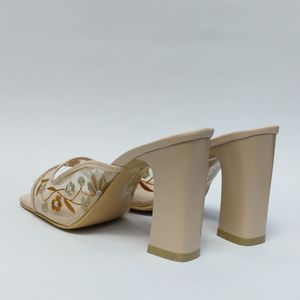 قیمت ارزان کفش زنانه مجلسی توری گلدار طرح جدید