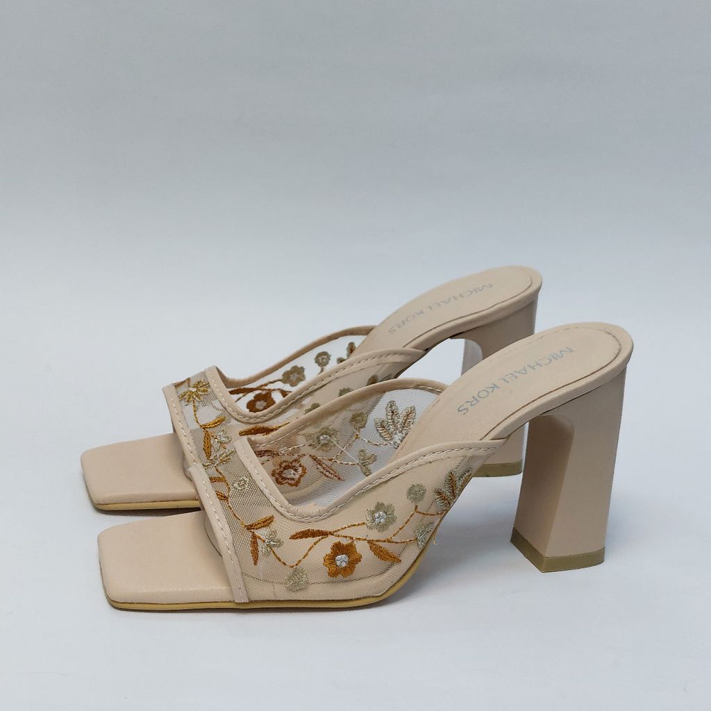 قیمت کفش زنانه مجلسی توری گلدار طرح جدید