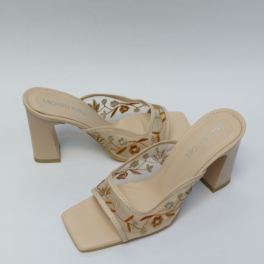 خرید انلاین کفش زنانه مجلسی توری گلدار طرح جدید