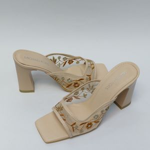 خرید انلاین کفش زنانه مجلسی توری گلدار طرح جدید