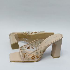 خرید آنلاین کفش زنانه مجلسی توری گلدار طرح جدید