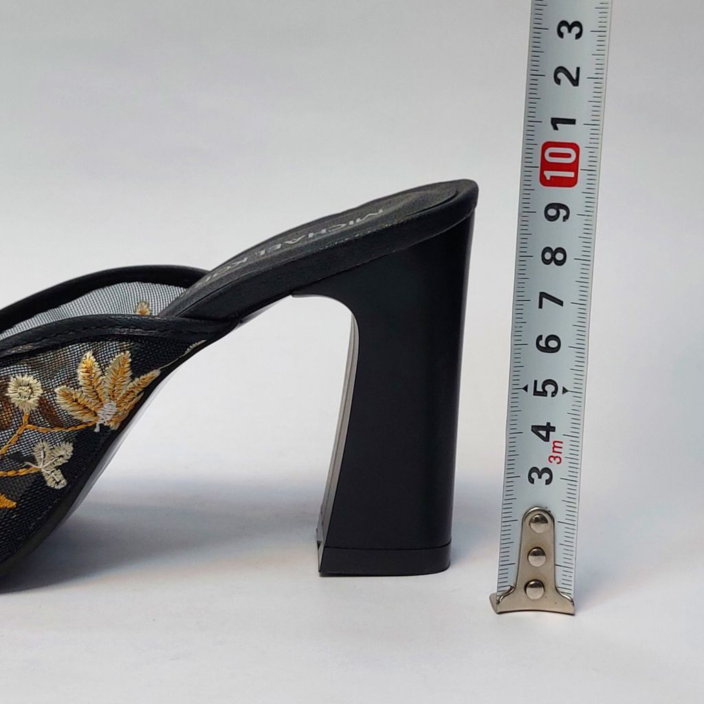 قیمت ارزان کفش زنانه مجلسی توری گلدوزی شده پاشنه بلند جدید