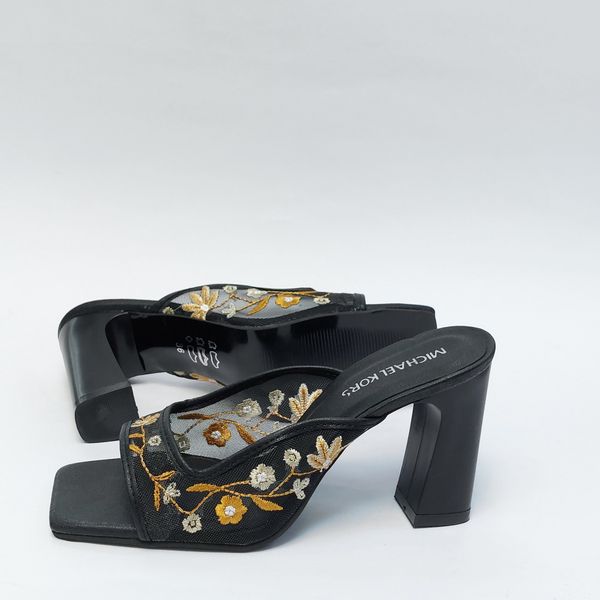 کفش زنانه مجلسی توری گلدوزی شده پاشنه بلند جدید