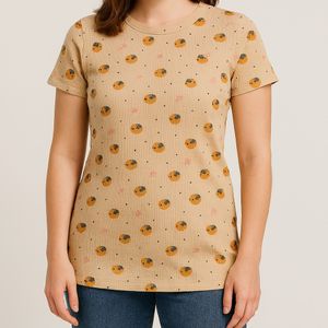 تیشرت زنانه کبریتی برند اچ اند ام مدیوم