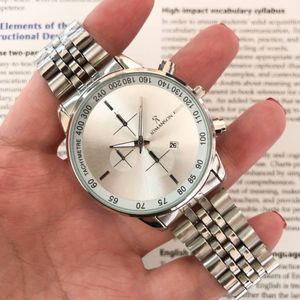 فروش اینترنتی ست ساعت رومانسون بنداستیل نقره‌ای | مردانه و زنانه
