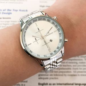 ست ساعت رومانسون بنداستیل نقره‌ای | مردانه و زنانه