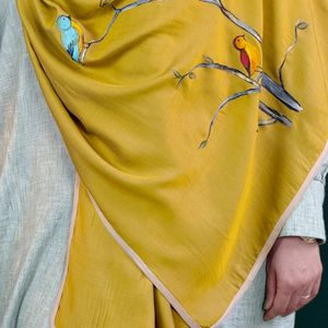 شال مزونی نقاشی شده با دست