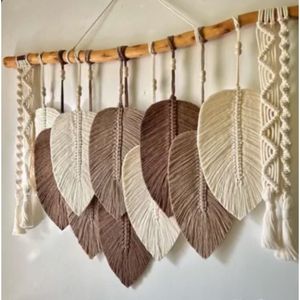 دکوراتیو برگ مکرومه مدرن طرح سندباد