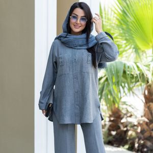 ست تابستونی مهسا ( مانتو شلوار شانتون تا سایز 54)