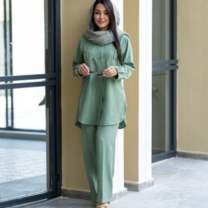 مشخصات ست تابستونی مهسا ( مانتو شلوار شانتون تا سایز 54)