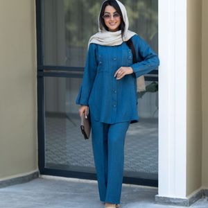 خرید اینترنتی ست تابستونی مهسا ( مانتو شلوار شانتون تا سایز 54)