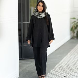 قیمت ست تابستونی مهسا ( مانتو شلوار شانتون تا سایز 54)