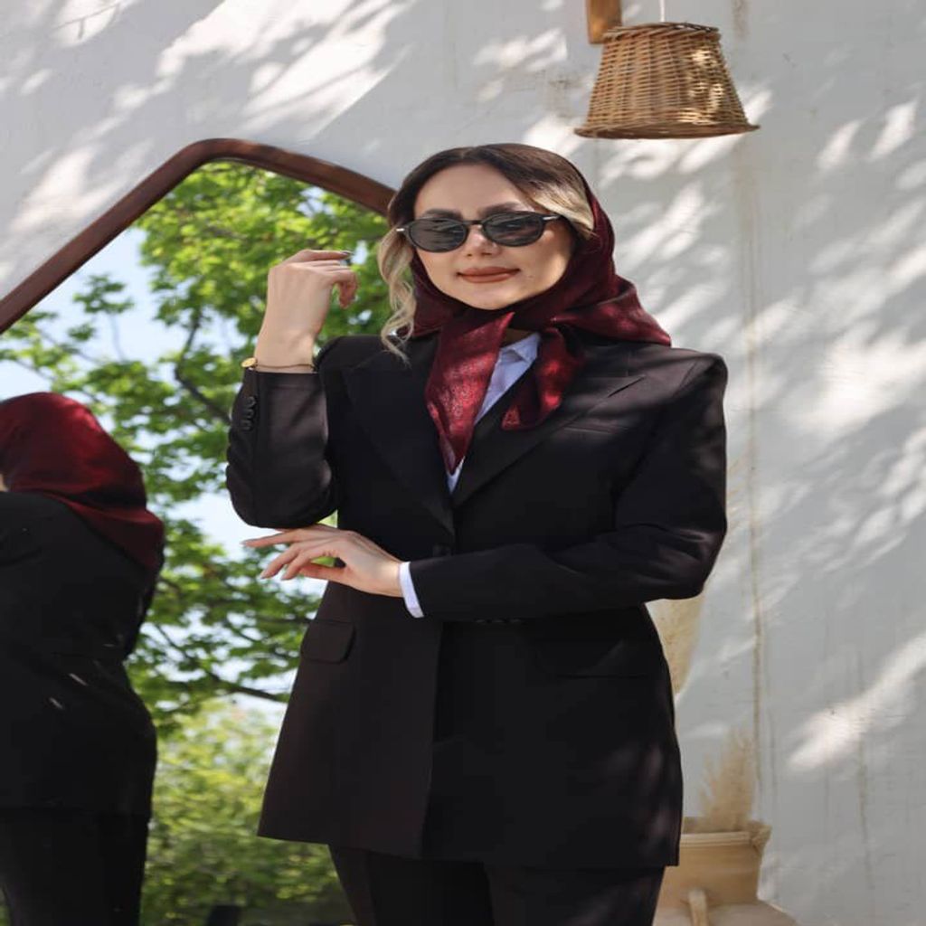 خرید اینترنتی قیمت مانتو شلوار اداری باران دخت مدل چکاوک کد 4077