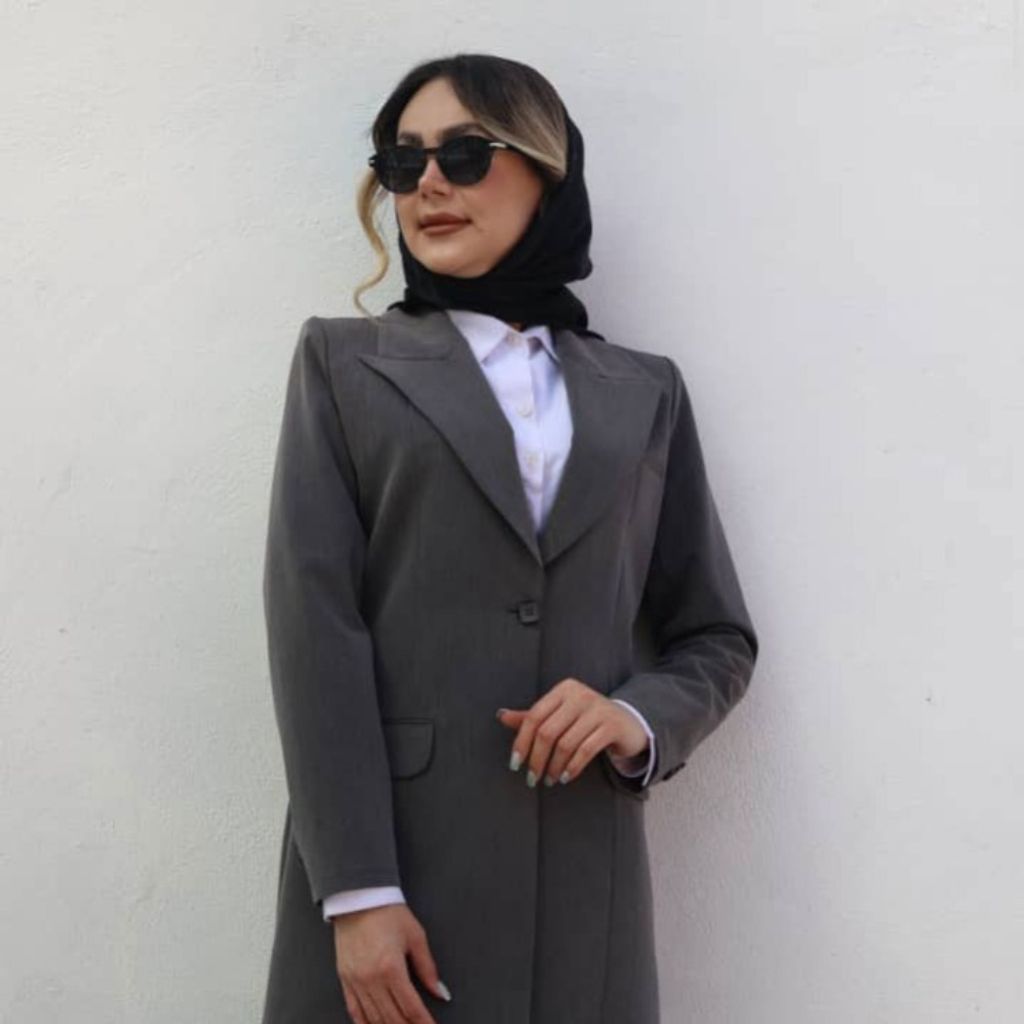 خرید انلاین مانتو شلوار اداری باران دخت مدل چکاوک کد 4077