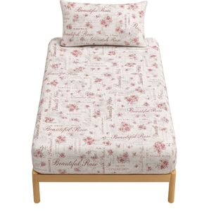 ملحفه تشک و روبالش مدل کشدار یکنفره 2تکه