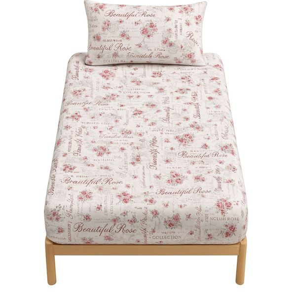 ملحفه تشک و روبالش مدل کشدار یکنفره 2تکه