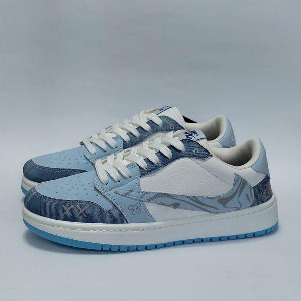 کتونی نایک ترویس کاستوم نورث فیس آبی Travis