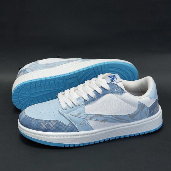 کتونی نایک ترویس کاستوم نورث فیس آبی Travis