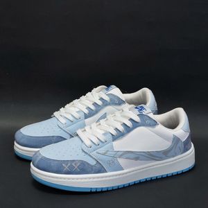 کتونی نایک ترویس کاستوم نورث فیس آبی Travis