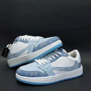 خرید انلاین کتونی نایک ترویس کاستوم نورث فیس آبی Travis