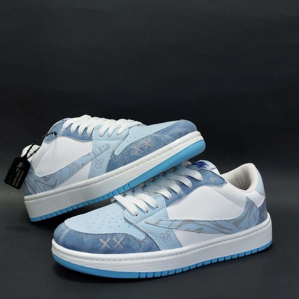 کتونی نایک ترویس کاستوم نورث فیس آبی Travis