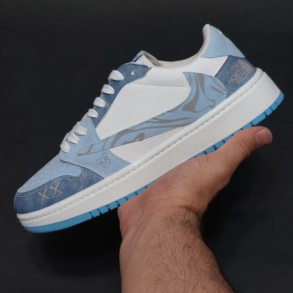 کتونی نایک ترویس کاستوم نورث فیس آبی Travis