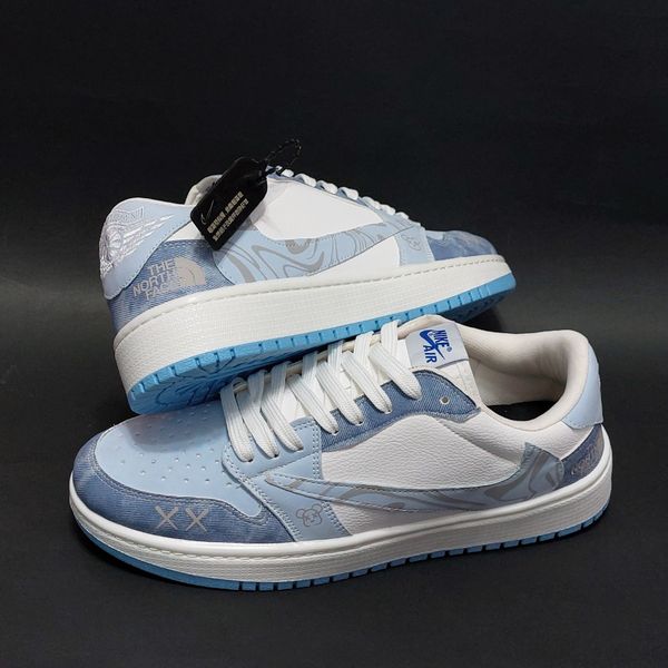 کتونی نایک ترویس کاستوم نورث فیس آبی Travis