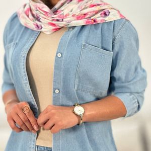 قیمت ارزان مانتو جین آسمان