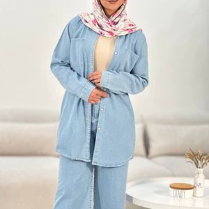 خرید انلاین مانتو جین آسمان