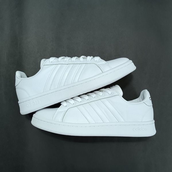 کتونی مردانه آدیداس گرندکورت تمام سفید کیفیت بالا