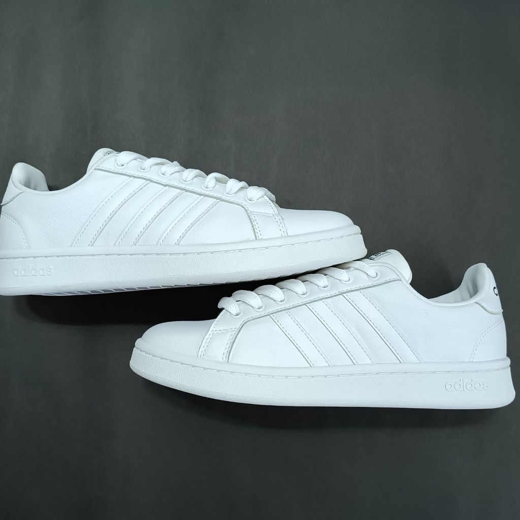 خرید آنلاین کتونی مردانه آدیداس گرندکورت تمام سفید کیفیت بالا