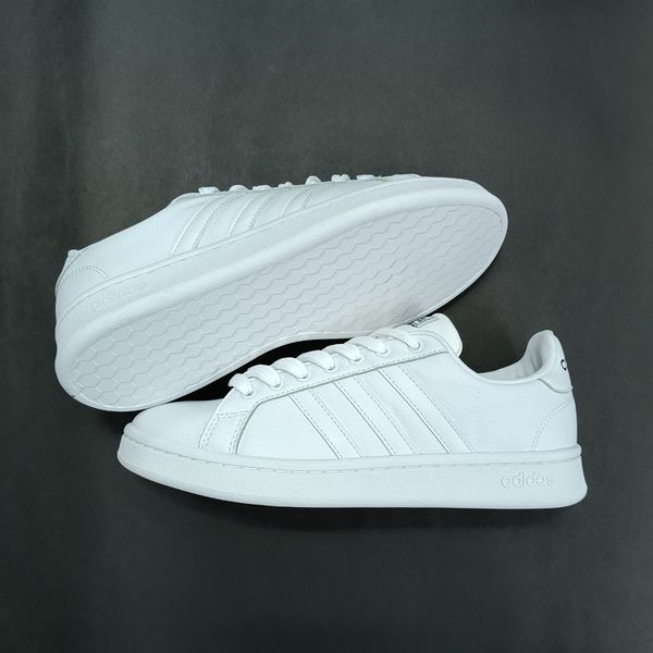 کتونی مردانه آدیداس گرندکورت تمام سفید کیفیت بالا