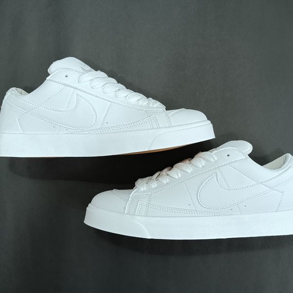 کتونی مردانه نایک بلیزر تمام سفید کیفیت بالا