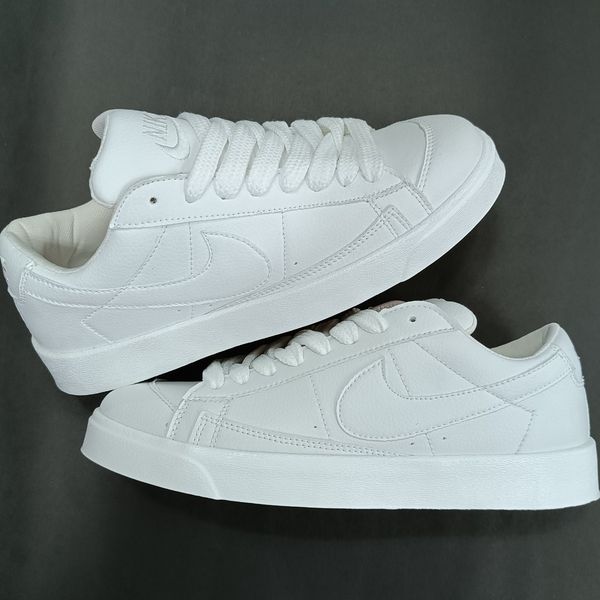 کتونی مردانه نایک بلیزر تمام سفید کیفیت بالا