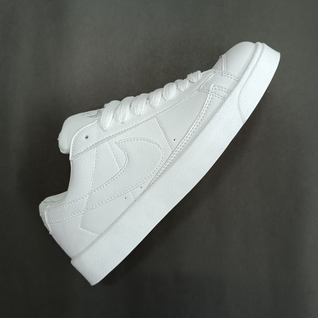 فروش اینترنتی کتونی مردانه نایک بلیزر تمام سفید کیفیت بالا