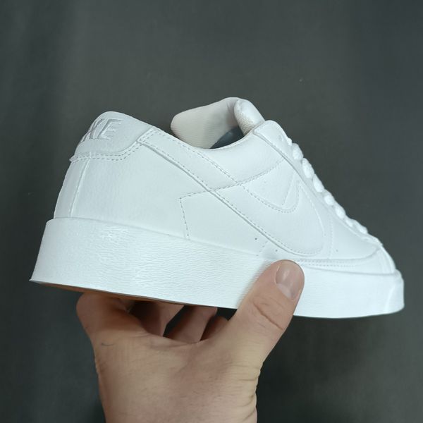 کتونی مردانه نایک بلیزر تمام سفید کیفیت بالا