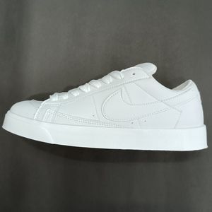 فروش اینترنتی کتونی مردانه نایک بلیزر تمام سفید کیفیت بالا