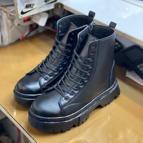 کفش بوت مردانه برشکا بغل زیپ دار رنگ مشکی